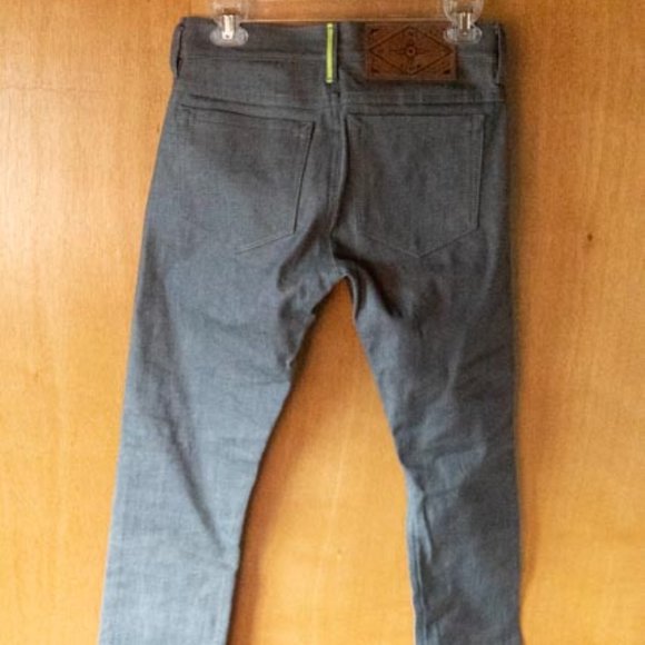 FNL Denim Premium Quality 2011 No.150 Gray Button Fly Jeans mens 30/32 - Picture 10 of 16